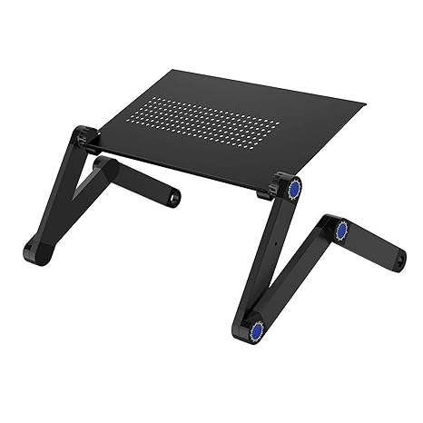Portable Laptop Table Desk With Mouse Pad Adjustable Legs Cozy