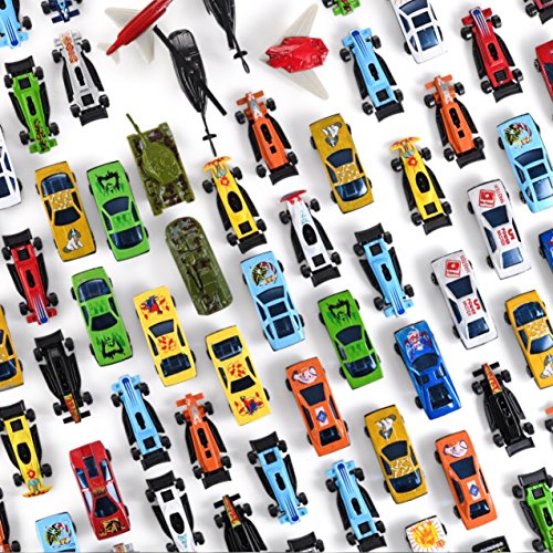 Prextex 100 Pc Diecast Cars Race Cars Toys for Kids Great for Party