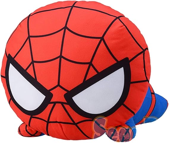 Amazon スパイダーマン Marvel Kawaii Art Collection メガジャンボ立体クッション ぬいぐるみ 寝そべりぬいぐるみ グッズ マーベル アメコミ ぬいぐるみ おもちゃ