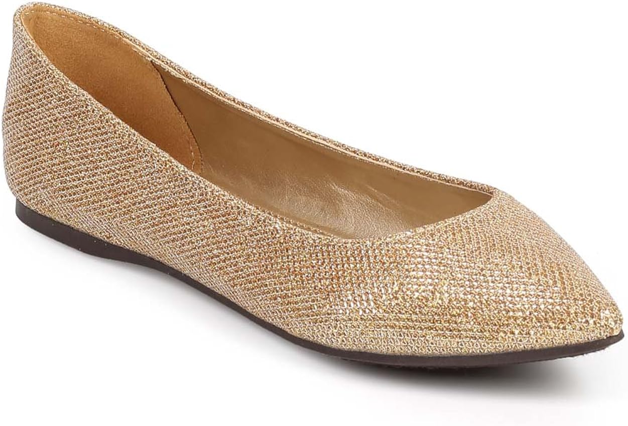 pointed toe studded flats