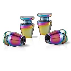 Alpmosn Car Tire Valve Stem Caps, Wine Cup Shaped