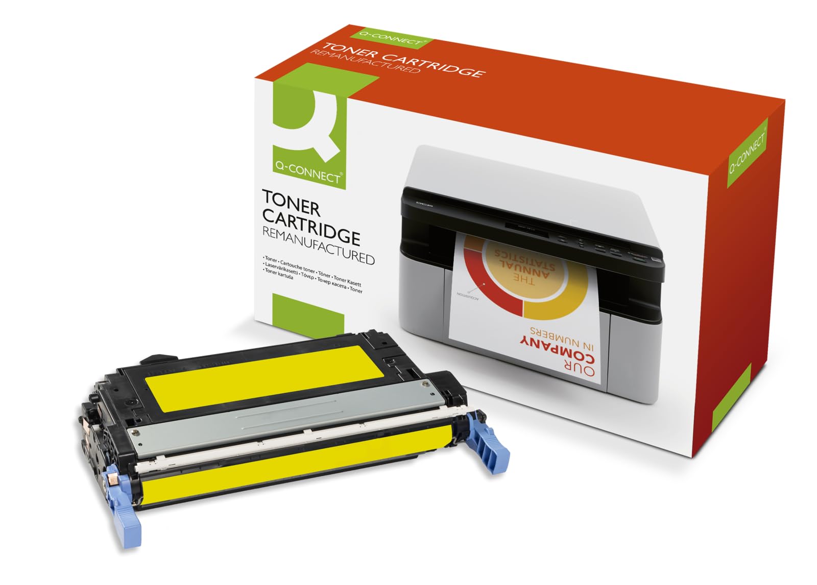 Q-Connect HP 643A Remanufactured Yellow LaserJet Toner Cartridge Q5952A