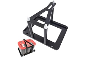 RiAiCiING Universal Battery Tray Hold Down Mount Bracket for Optima Red Top 34 34/78 Yellow Top D34 D34/78 Blue Top 34M D34M(Black)…