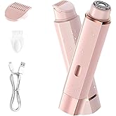 Pedersean Bikini Trimmer for Women, 2 in 1 Electric Razors for Women, IPX7 Waterproof, USB Rechargeable Wet and Dry Shaver, Suitable for Hair Removal All Over The Body
