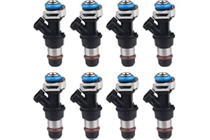 JDMON Fuel Injectors Compatible with Chevy Silverado 1500 2500 3500 Tahoe Express GMC Sierra 1500 2500 3500 Yukon Savana 4.8L 5.3L 6.0L 2001-2006 Replace 17113553 FJ315 17113698 8pcs