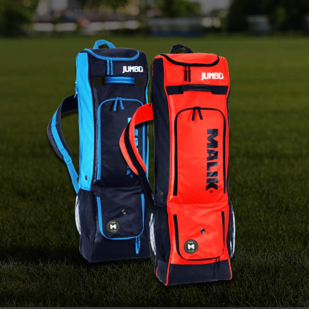 MALIK Field Hockey Stick Jumbo Bag X-Design for Travel & Training | Waterproof, Lightweight, Premium Quality Hockey Travel Sport Bags, Youth Hockey Training Equipment (Blue Jumbo Bag, Bag 1) : Sports & Outdoors