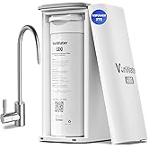 VonWater 𝟓-𝐒𝐭𝐚𝐠𝐞 Tankless RO Water Filtration System, Under Sink Reverse Osmosis Water Filter System, 600G, 2:1 Pure to Drain, TDS Reduction NSF/ANSI 372 Certified RO Drinking Water Filter