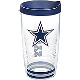 Tervis NFL Dallas Cowboys - Arctic Made in USA Double Walled Insulated Tumbler Travel Cup Keeps Drinks Cold & Hot, 16oz, Classic
