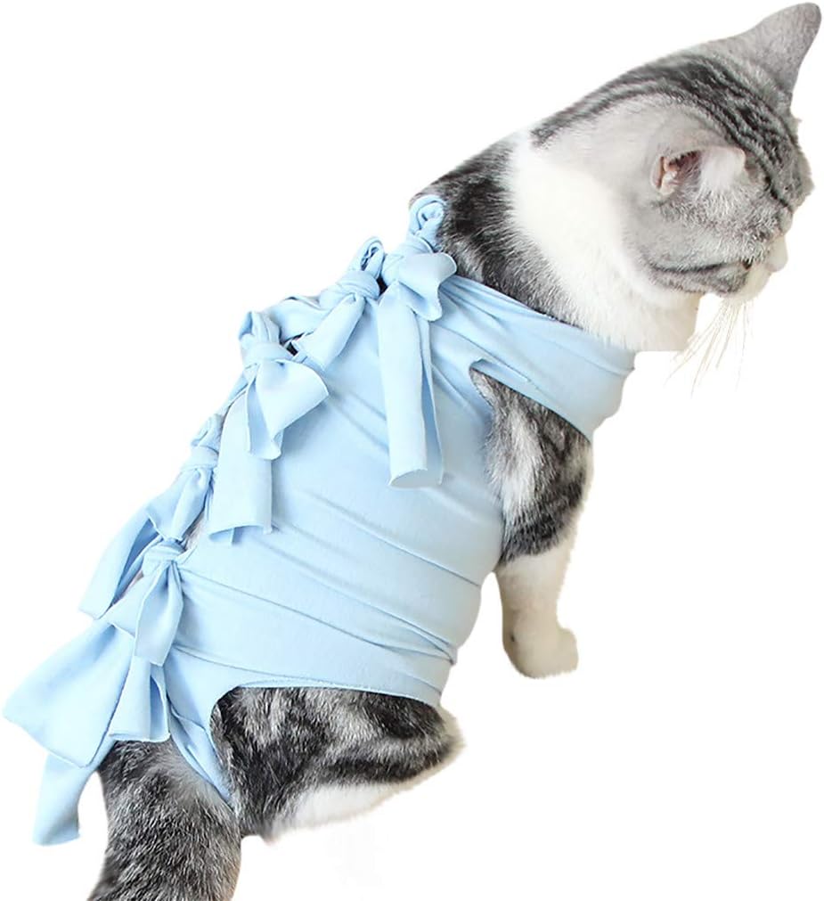 Easong Soft Cat Surgery Clothes Medical Pet Surgical Suit Cat Shirt