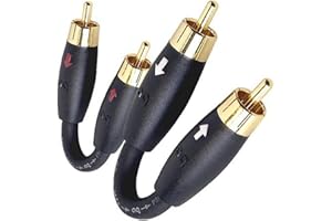 AudioQuest RCA Male-to-Male Preamp Jumpers-2 pack