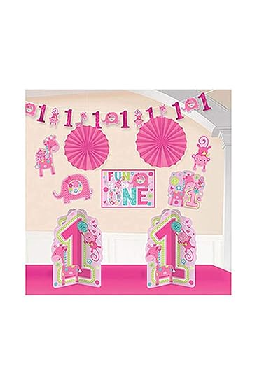 Amscan 240532 - Party Deko Set, One Wild Girl, 10 teilig