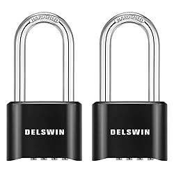 DELSWIN Combination Lock Outdoor Padlock