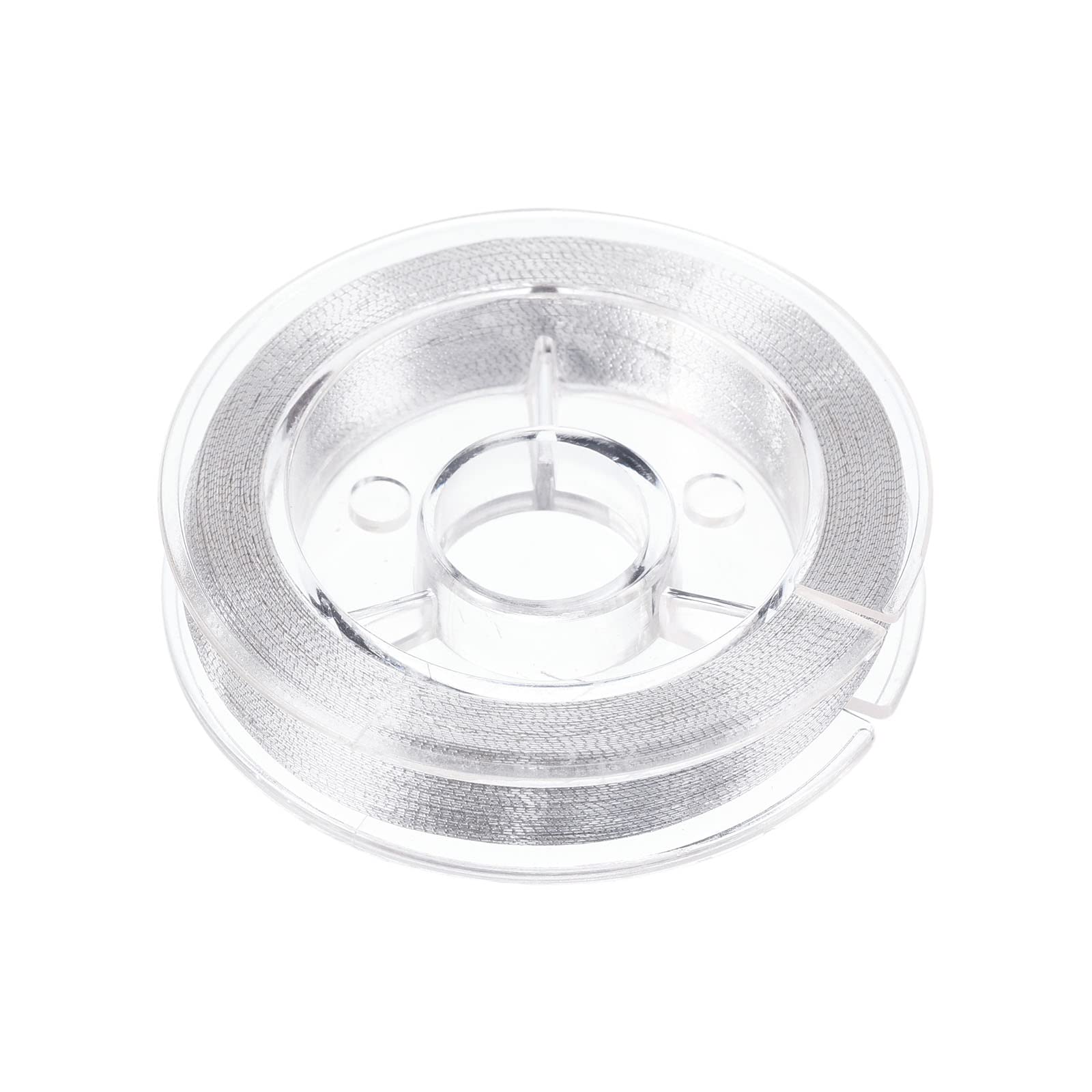 PATIKIL 70M/77 Yards Rod Guide Wrapping Thread, 200D Metallic DIY Fishing Rod Guides Fixing Line, Silver Tone