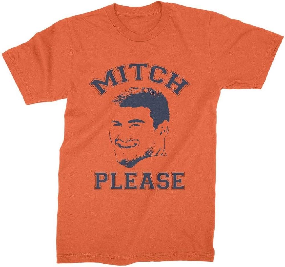 Mitch Please Shirt Funny Trubisky Football Tshirt Chicago Quarterback Tee: Amazon.co.uk: Clothing