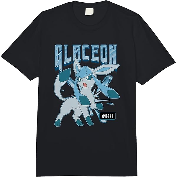Amazon.com: Pokémon Glaceon #0471 Ice Type Eeveelution Portrait T