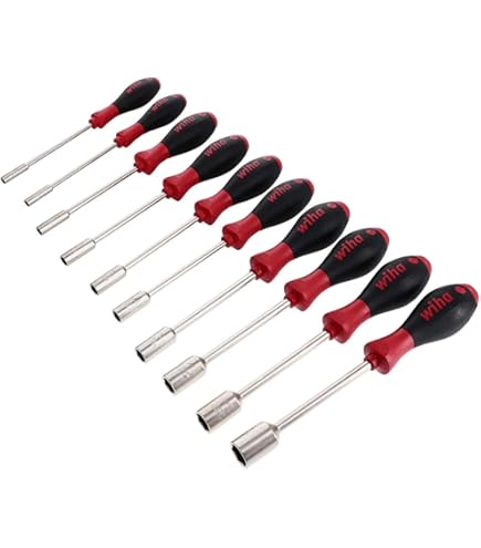 Wiha 37238 Flexible Shaft Nut Driver - 7.0mm X 150mm Metric With Soft Grip