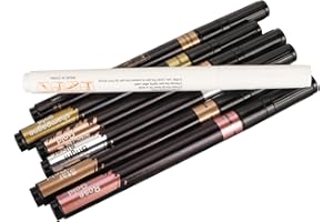 MOTOULAX Mirror Marker, Rose Gold, Bronze, Gold, Silver, Fade Resistant, Metallic Paint Pen with Elimination Pen for Cardboar