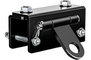 MWEDP Universal Snowmobile Bumper Hitch - Adjustable Heavy-Duty Steel Sled Trailer Towing Hook Kit for Ski Doo/Polaris/REV/Arctic Cat/Yamaha, Tongue Type Snowmobile Accessories