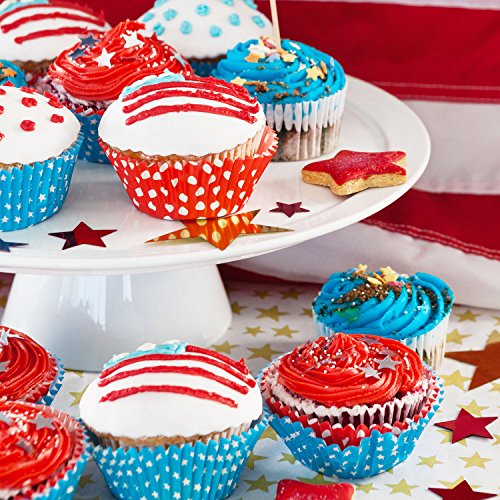 U.S. Cake Supply 3 Color Cookie Icing 4th of July Theme Pack - 7 Ounce Ready To Use Decorating Pouches - Blue, Red, White