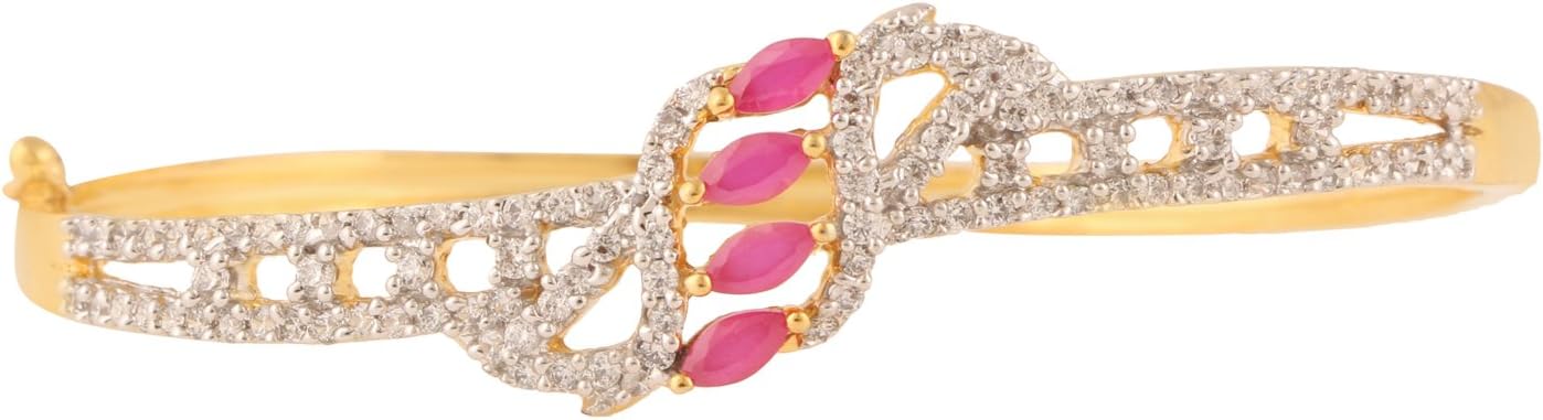Swasti Jewels Gold Plated CZ Fashion Jewelry Indian Bracelet Kada Women Girls5