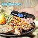 2018 Upgraded Digital Meat Thermometer for Grill and Cooking, 2S Best Super Fast Instant Read Waterproof Kitchen Thermometer Probe for Food Heat, Candy, Liquids, Grilling, Beef, Bread, Cakes, BBQ