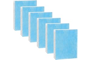 HENMFELY 6 Pack Blue HFT600 Humidifier Wick Filter, for Honeywell Top Fill Tower Humidifier HEV615 HEV620 Series, Compared to Part HFT600T HFT600PDQ Wicking Filter, Replacement Filter T