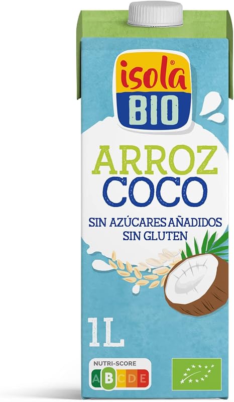- Bebida de arroz e coco com legumes biológicos - embalagem 6 x 1 L