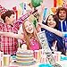 Money Cake Pull Out Kit Include Pulling Money Box, Plastic Roll with 20 Transparent Bags, Happy Birthday Cake Toppers, 7 Heart Cupcake Picks for Graduation Wedding Party Decorations