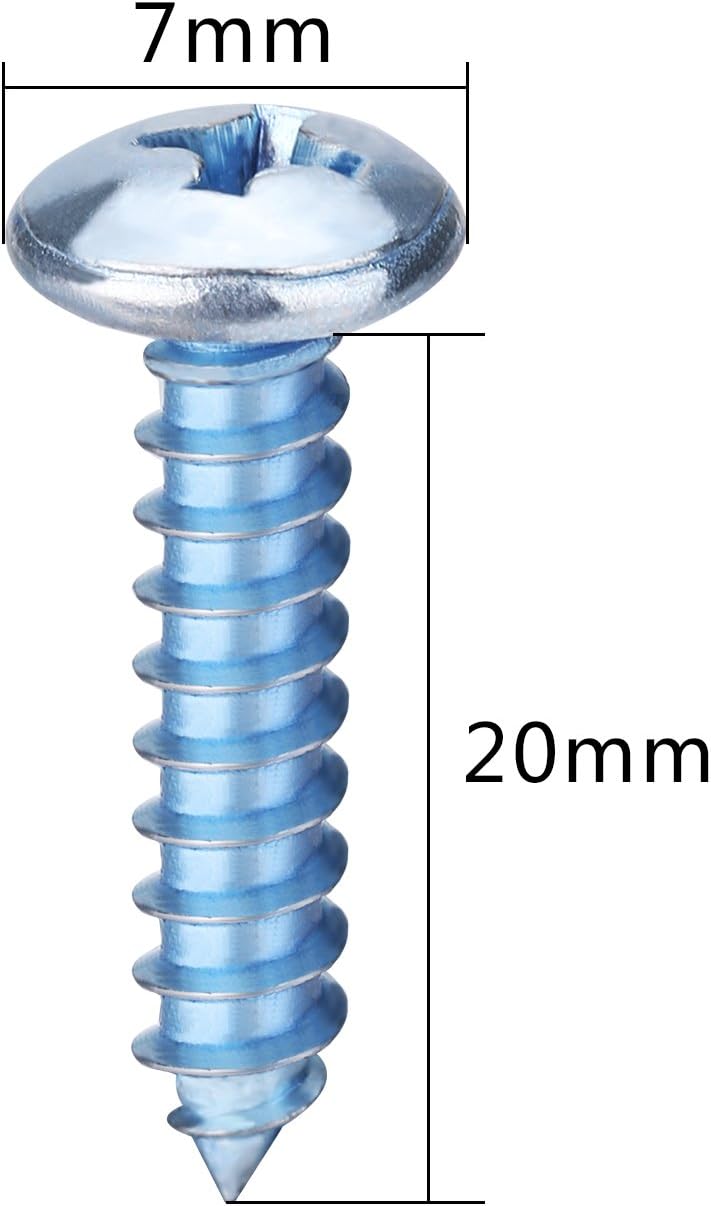 Double Sided Sticky Pads with Screws and Caps for Number Plates Car License Plates Fixing