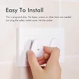 EUDEMON Three-Hole Socket Covers 18 Pack White Safety Outlet Plugs UK Three Pin view 4