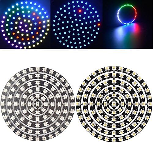 wuchance New WS2812B 5050 SMD RGB RGBW RGBWW 93LEDs Ring Light Chip Board DC5V (Color : RGB)