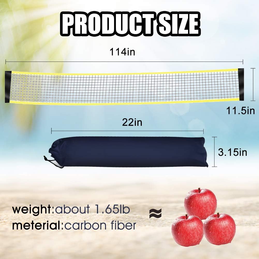 CDCASA Portable Badminton Net Folding Badminton Net Set with Stand Carry Bag Easy Setup Beach Tennis Volleyball Net for Outdoor/Indoor Court Backyard Lawn : Sports & Outdoors