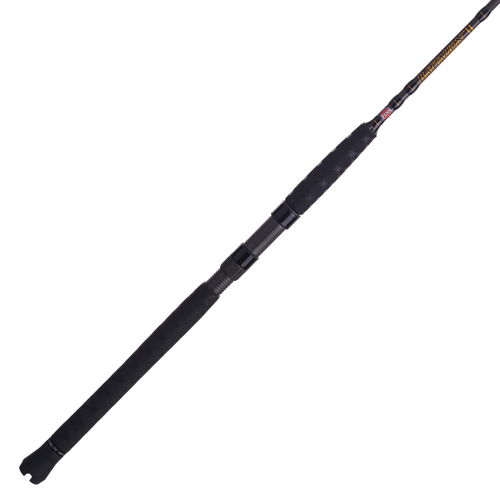 Photo 1 of Penn Fishing Battalion II Inshore Casting Fishing Rod, Black/Gold, 7' - Heavy - 1pc (BATINII1530C70)