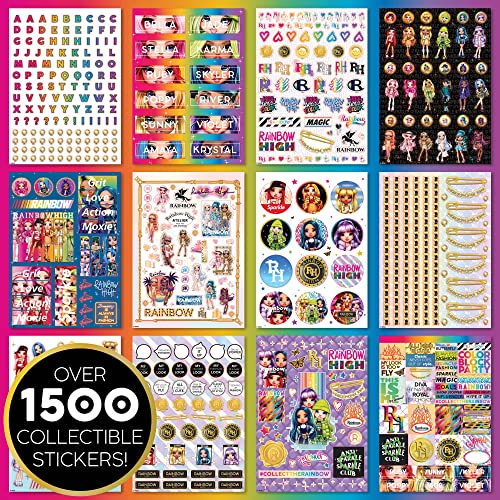 Rainbow High 1500+ Stickers, Fashionable Stickers with Stylish Looks