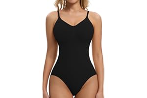 ONEW Shapewear Bodysuit for Women Tummy Control Body Shaper Seamless Adjustable Strap Going Out Tops Summer Outfits