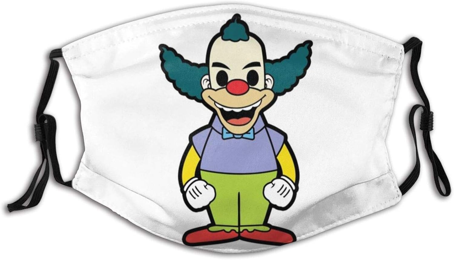 Mask Krusty The Clown Adult Wind and DustProof Face with Filter 1 Pcs