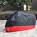 AOAFUN Motorcycle Cover, All Season Waterproof Outdoor Protection,2 Stainless Steel Lock-Holes Design, Fits up to 108