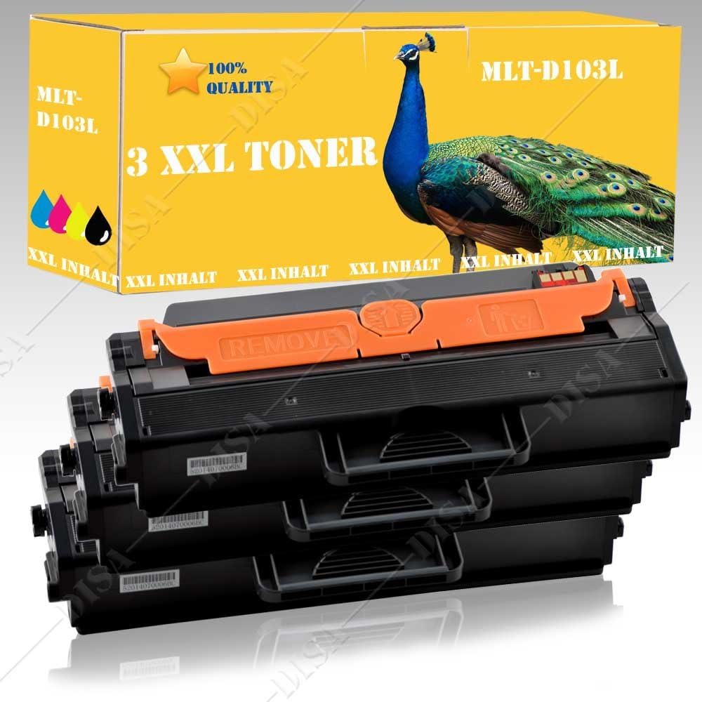 3x Toner cartridges compatible with Samsung ML 2951D/ML-2955 ML-2955DW/2955FW/ML-2955ND Printer Disa