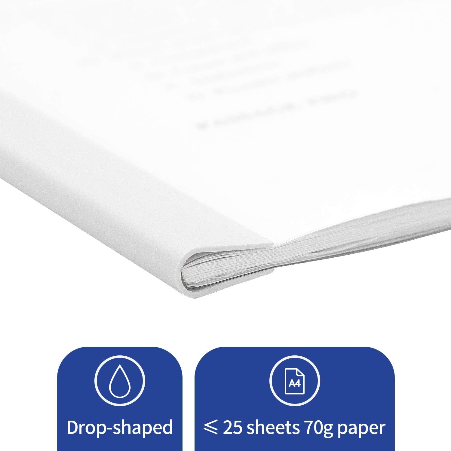 Deli 10 Pack Sliding Bar Clear Report Covers, Transparent Resume Presentation File Folders Organizer Binder for A4 Size Paper, White : Office Products
