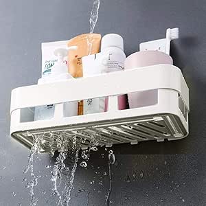 Bastidores de baño sin perforaciones estante de almacenamiento de