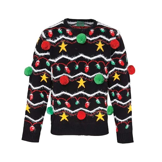 ASVP Shop® Unisex Weihnachtspullover in 3D-Optik - verschiedene Größen