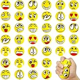 40Pcs Face Stress Balls,Mini 2" Funny Face Squeeze