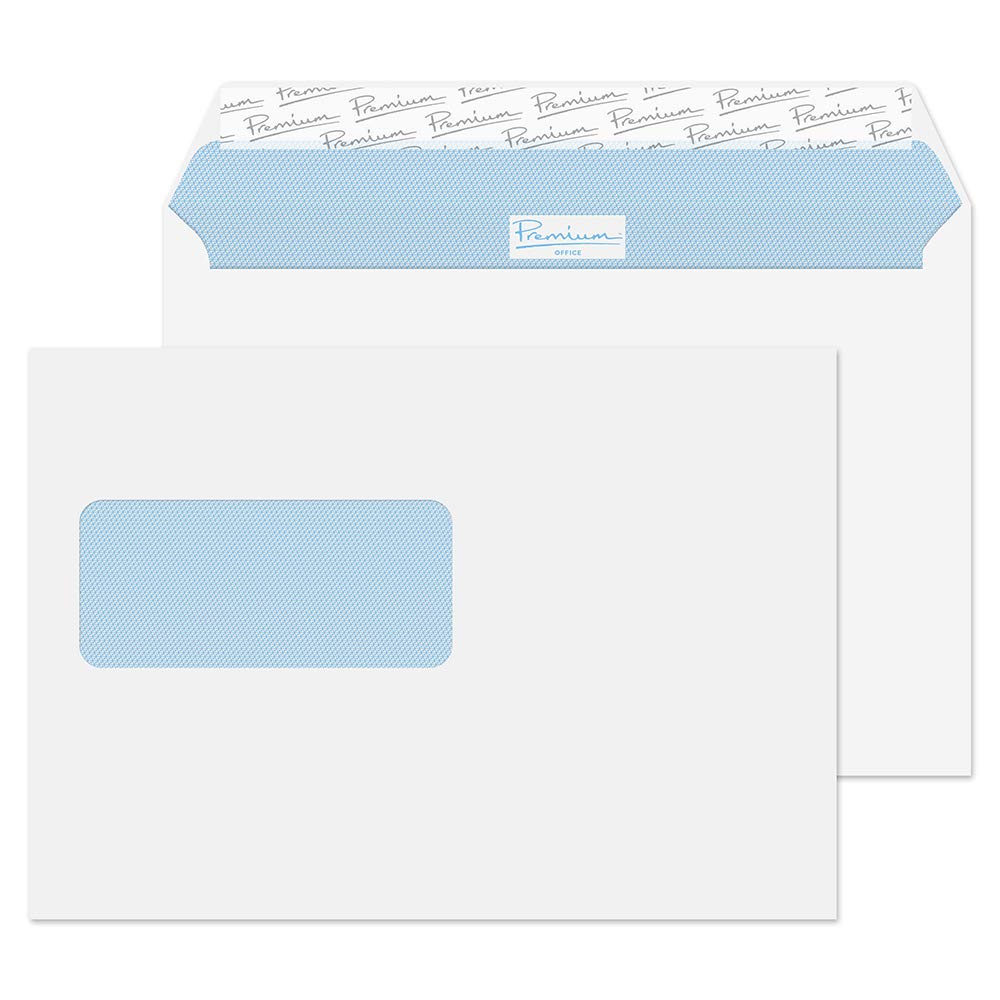 Blake Office - Premium Envelopes C5 (162 x 229mm) - Pack of 50 - Thickness 120GSM - FSC Certified White Envelopes 6.4 x 21.5 Inches - Corporate Business Envelope - Laser & Printer Compatible (34214W)