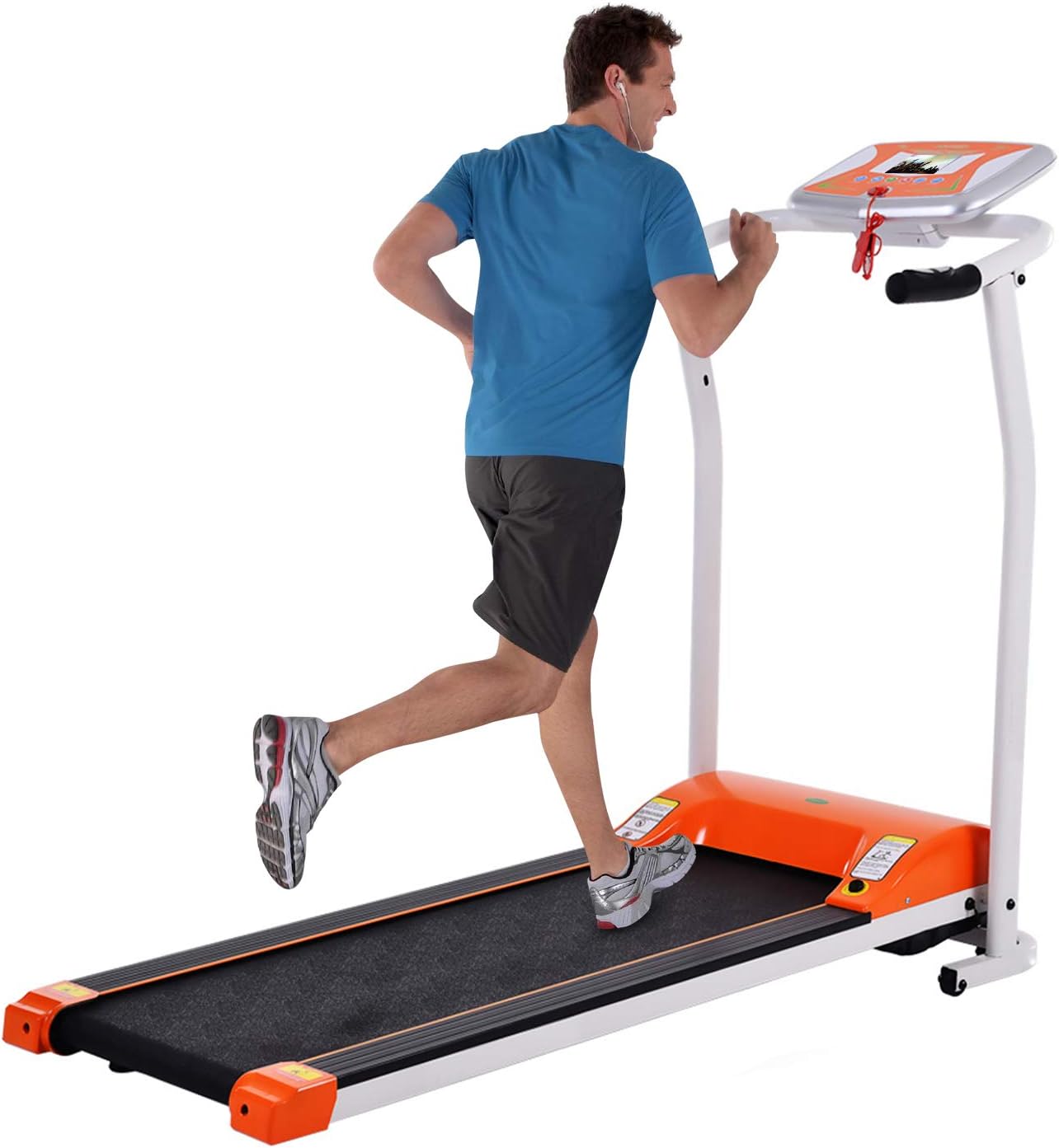 Folding Treadmills Electric Motorized Running Exercise Equipment w/LCD Display for Home Gym Office Use