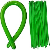 Tangser Green 260Q Balloons, Long Balloons, Skinny Twisting Balloon 100 Pcs, Premium Magic Clown Ballon for Balloon Animal, Garland, Baby Birthdays, Festival Decoration
