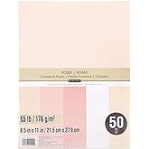 Recollections Cardstock Paper, 8 1/2 X 11 Roses - 50 Sheets