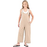 Ropa Niña Verano Mono Sin Mangas Haloumoning Para Niñas - Tirantes Ajustables Y Bolsillos Moda Niña Holgada