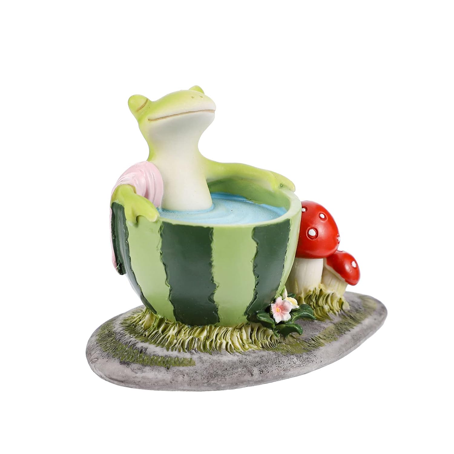 Buy HEALLILY Fairy Garden Frog Figurine Animal Statue Outdoor Miniature