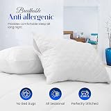Sunshine Comforts Pillow Protectors 4 Pack 50x75 cm Microfiber Quilted Zipped view 6