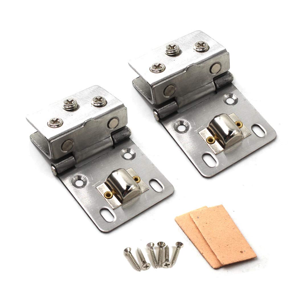 Glass Cabinet Hinges Stainless Steel Door Hinge Clamp for Shower Door Come with Screws for 8-10mm Thickness Glass (Pack of 2)